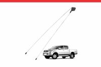 Imagem do produto Haste Lona Marítima All Black Roller Flash Cover para Toyota Hilux Dupla 2005 a 2015 - Cod. 17386